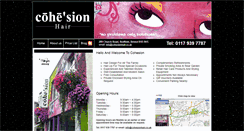 Desktop Screenshot of cohesionhair.co.uk
